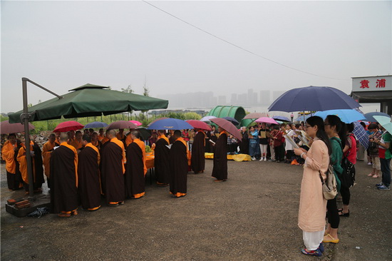 践行慈悲平等&nbsp;救拔众生苦难&nbsp;翰林寺举行放生法会